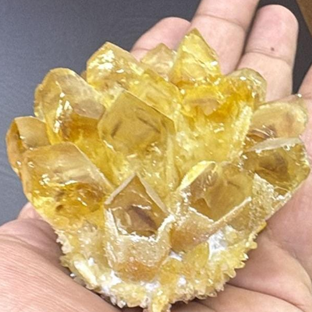 Amethyst and Citrine Geodes section