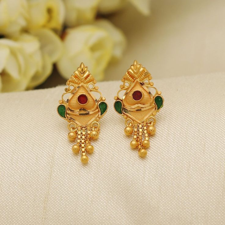 One Gram Gold Earrings