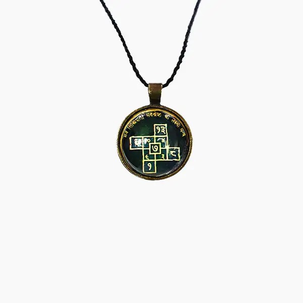 Akasmik Dhan Laxmi Yantra Kavach, Laxmi Pendant, Size 1×1 Inch