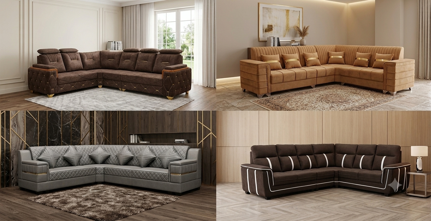 L CORNER SOFA SET