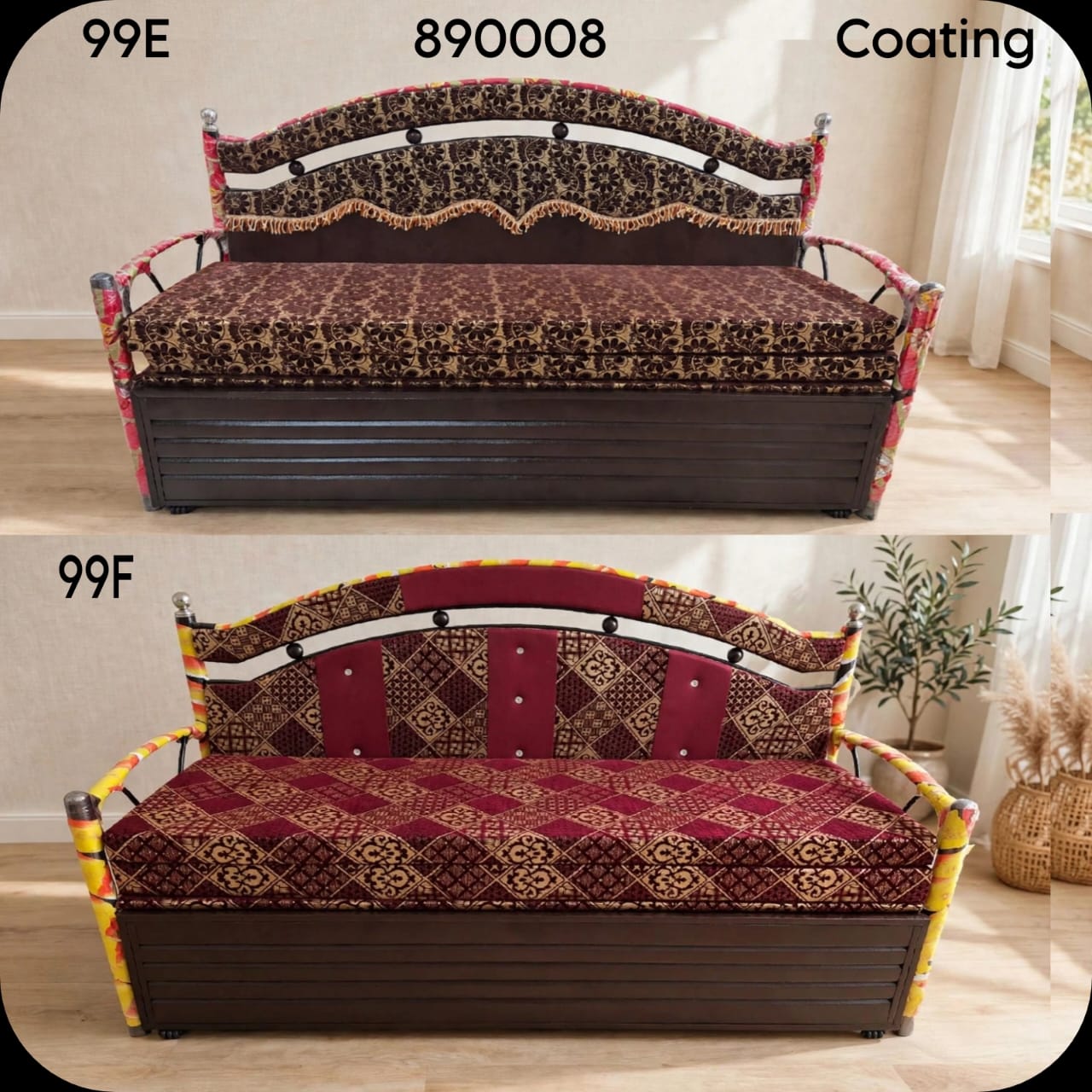 METAL SOFA CUM BED