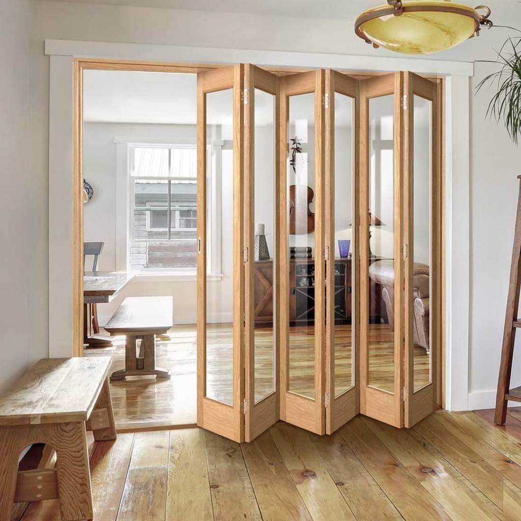 Folding door and partition