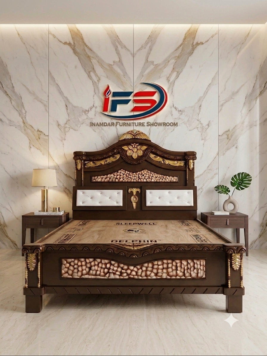 Maharaja bed(5 feet kaju)