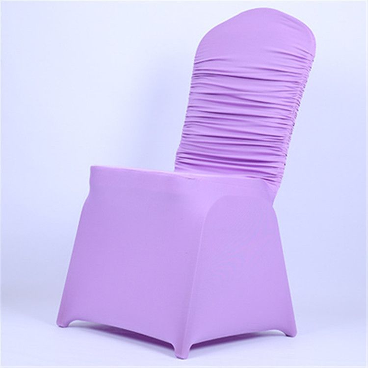 Luxury Ruched Back Stretchable Chair Covers-PURPLE