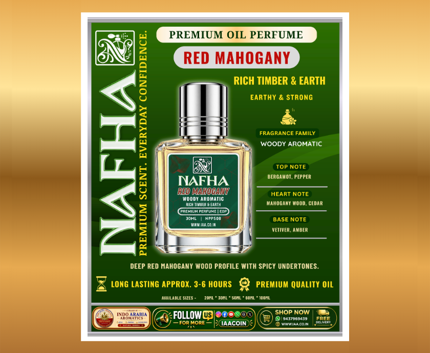NAFHA – RED MAHOGANY- PERFUME – 30ML