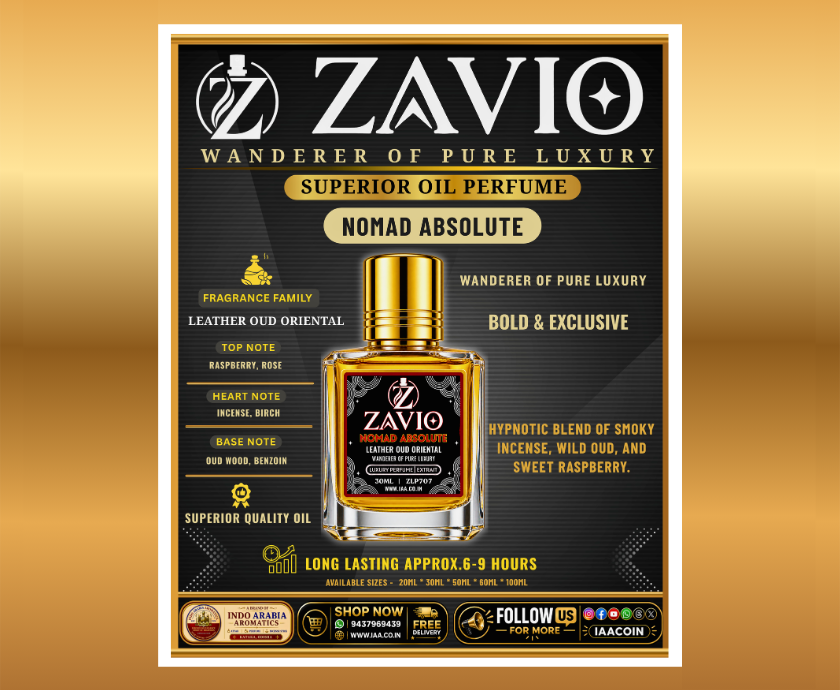 ZAVIO – NOMAD ABSOLUTE -PERFUME – 30ML