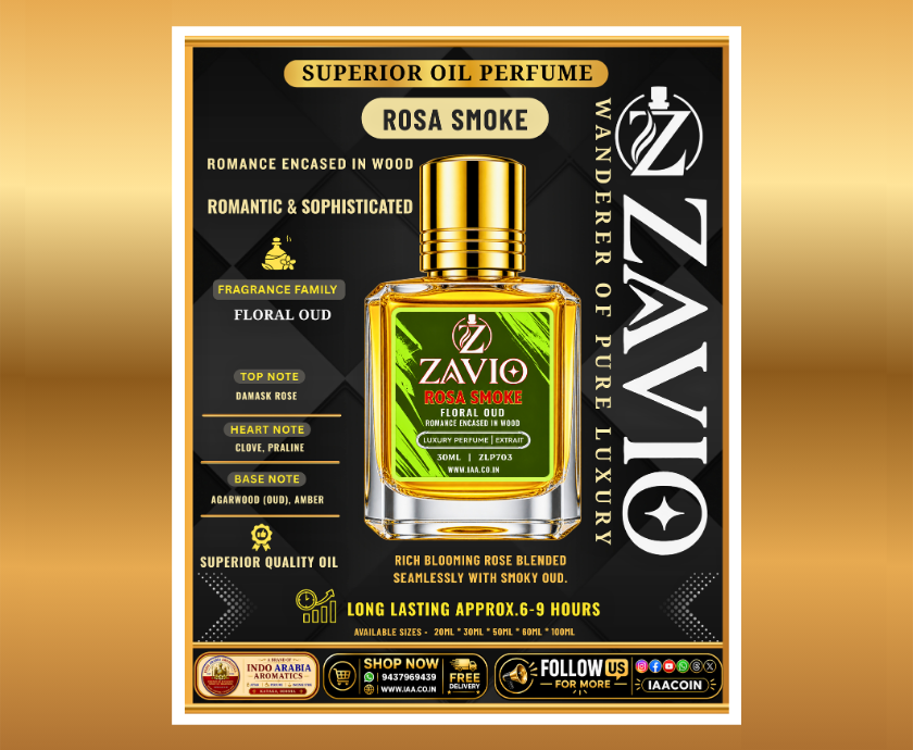 ZAVIO – ROSA SMOKE-PERFUME – 30ML