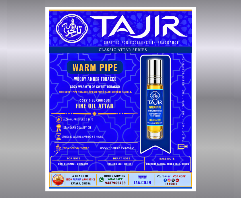 TAJIR – WARM PIPE- ATTAR-6ML