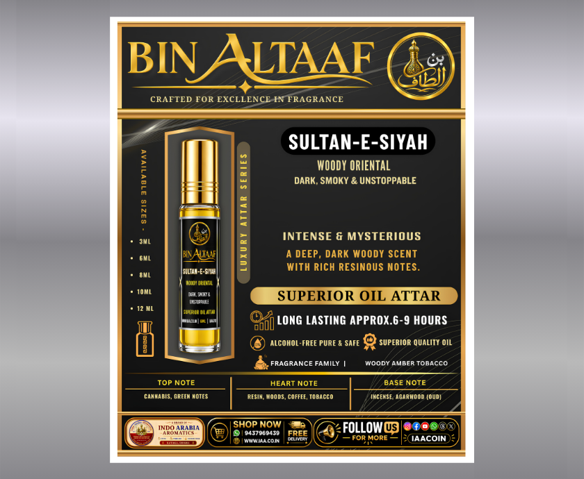 BIN AL TAAF – SULTAN-E-SIYAH ATTAR-6ML
