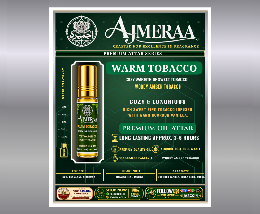 AMERAA – WARM TOBACCO-ATTAR-6ML