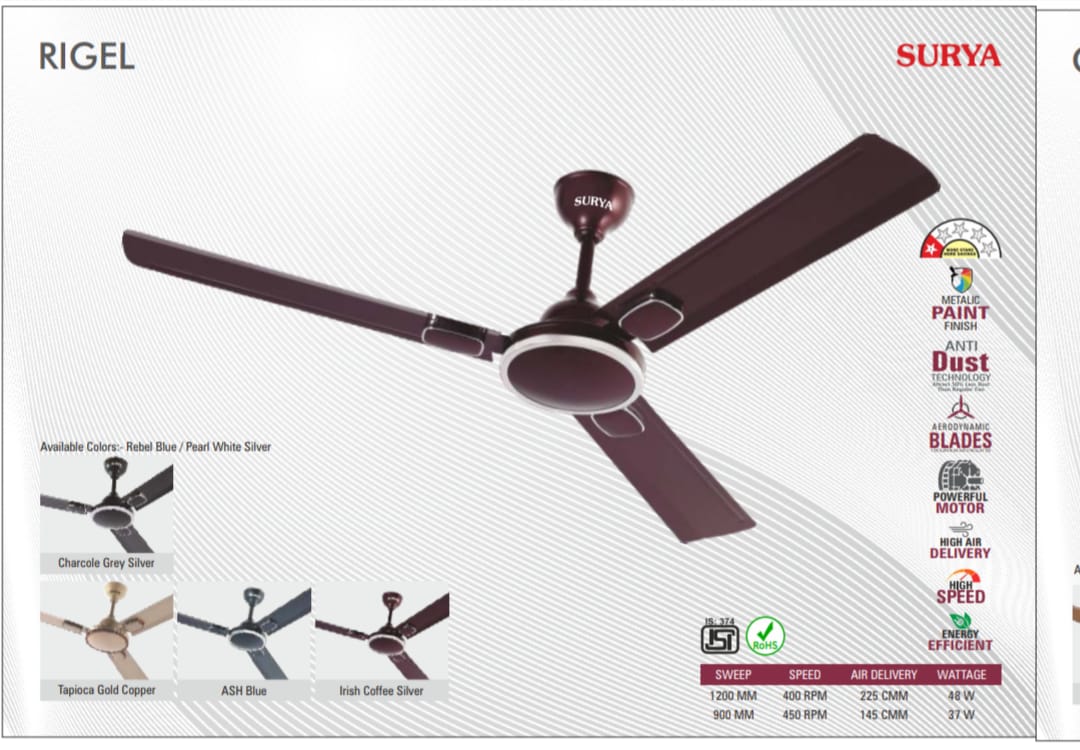 SURYA - RIGEL METALIC  1200 MM