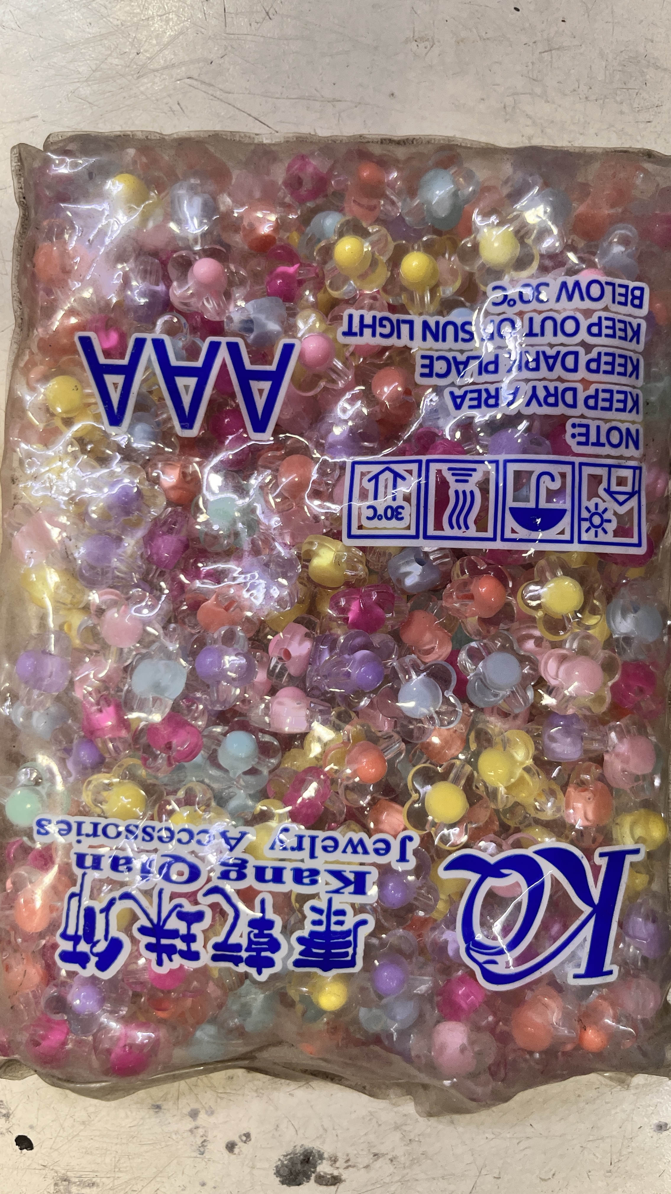 Design beads flower shape