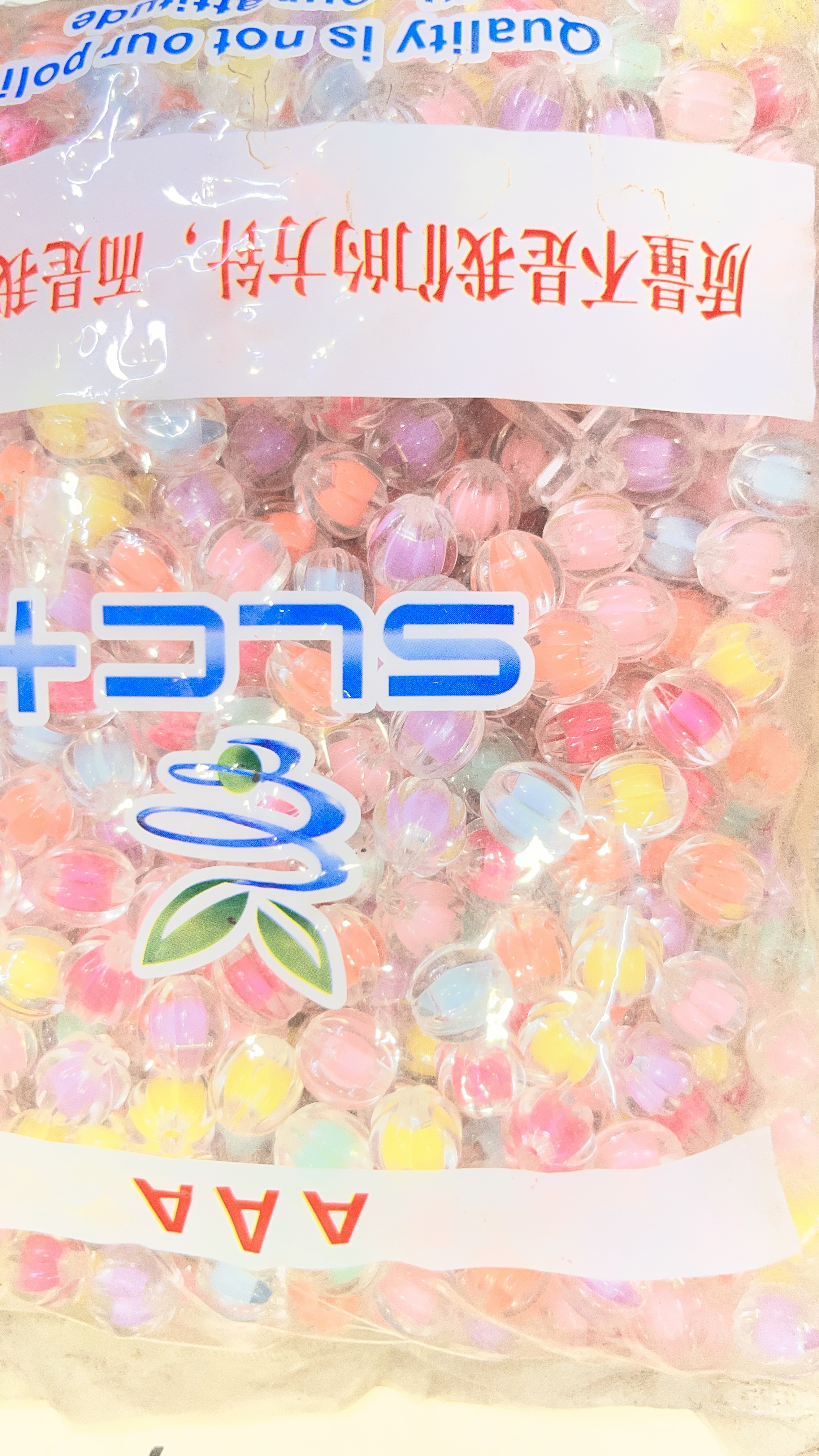Circle shaped colour transparent moti