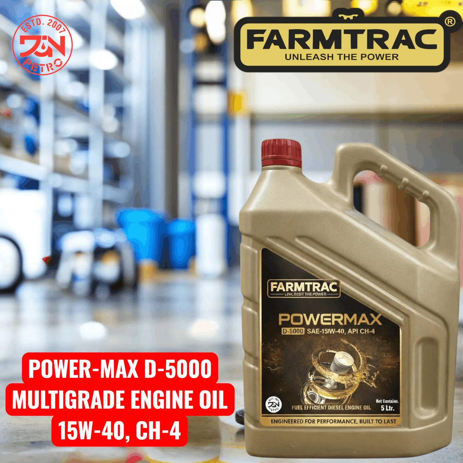 FARMTRAC 15W-40 CH4 5L*4PCS