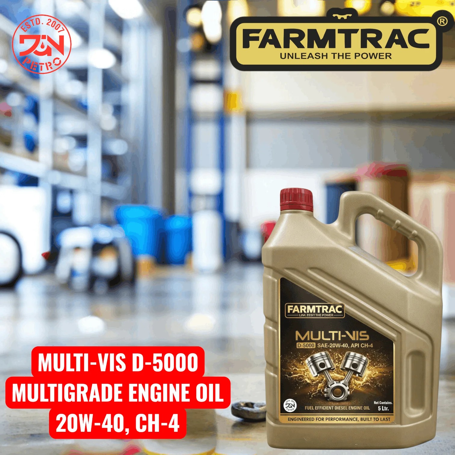 FARMTRAC 20W-40 CH4 5L*4PCS