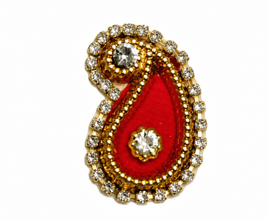Red carry with stone