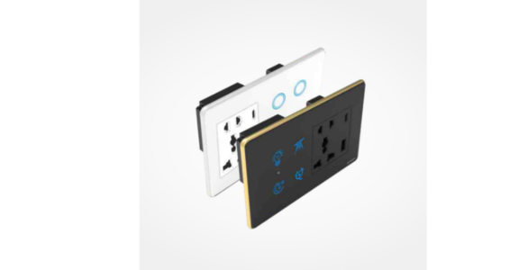 Emerald ZigBee / WiFi 1 FAN +1 curtain+ 5 Pin Socket + USB Type A & C 18W Fast charging 4M