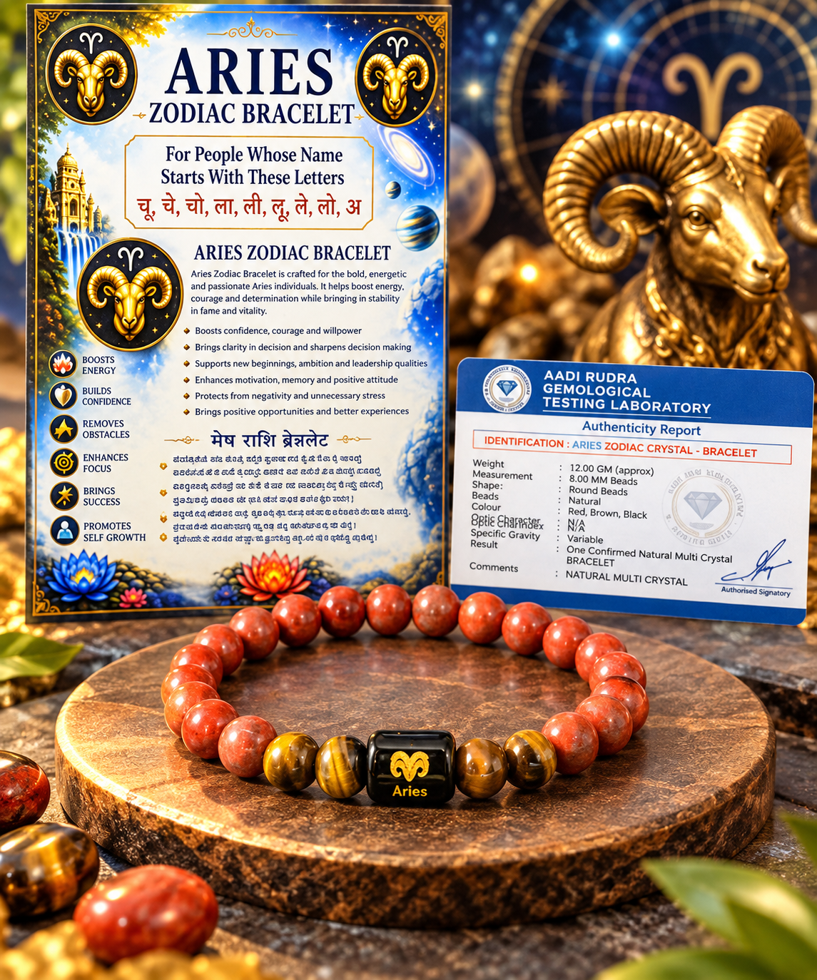 Aries Zodiac Bracelet