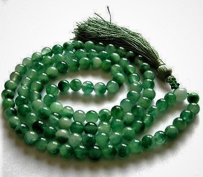 Green Jade Mala (108 beads)