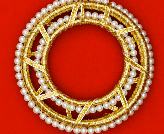 4 inch double moti ring