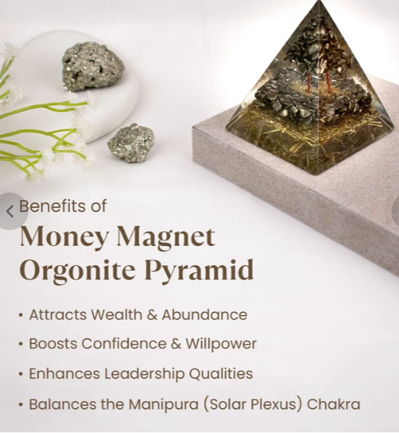 Pyrite Money Magnet Pyramid