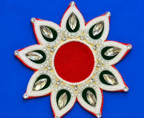 Star patch with real stone