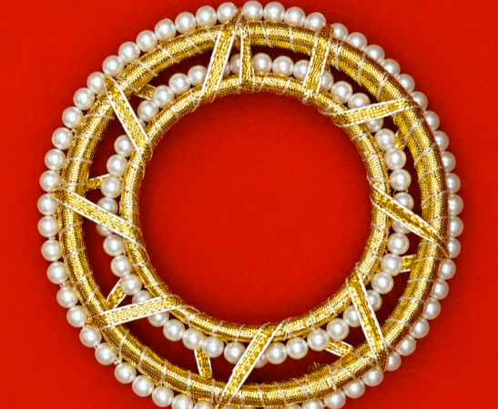 4 inch double moti ring