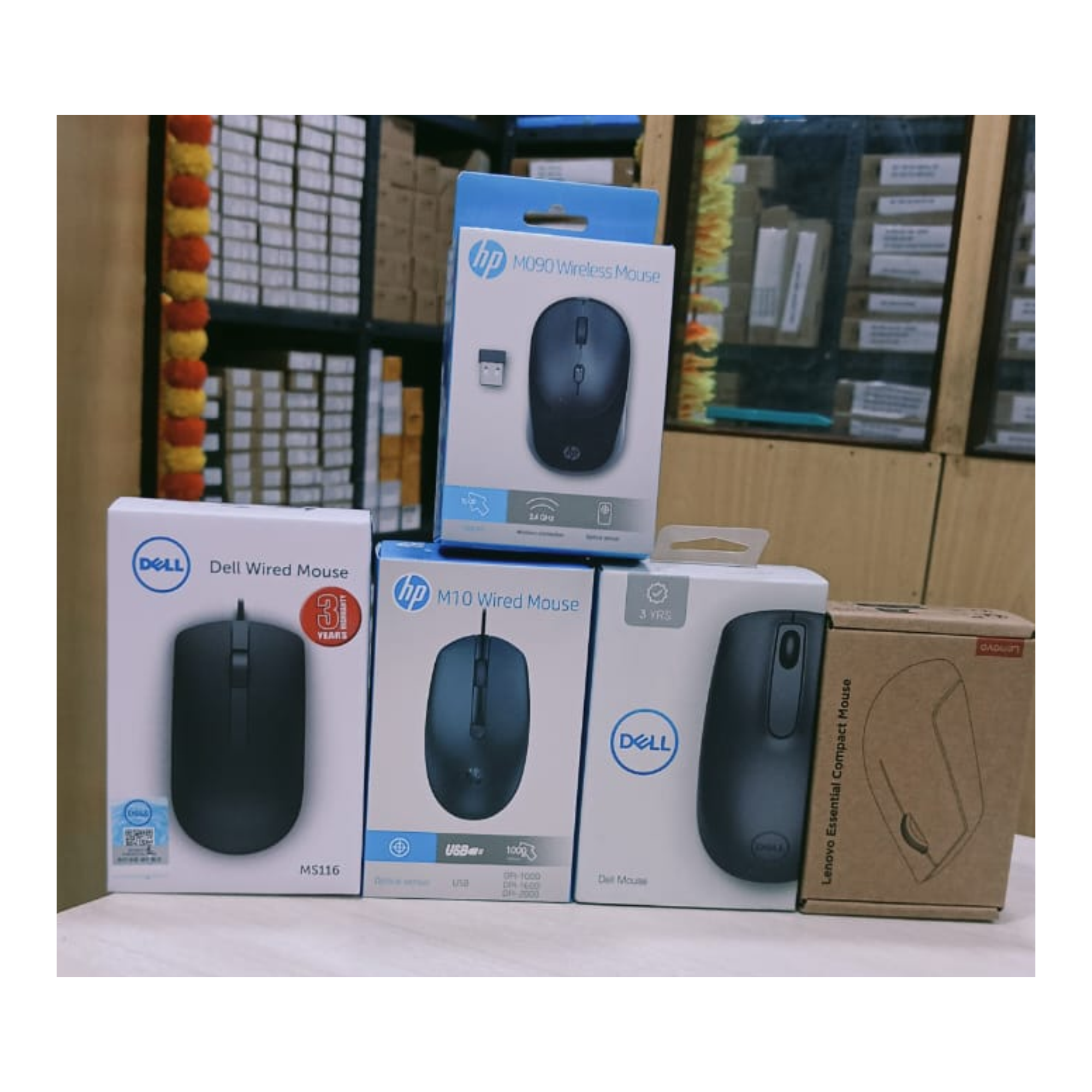 WIRED MOUSE DELL HP