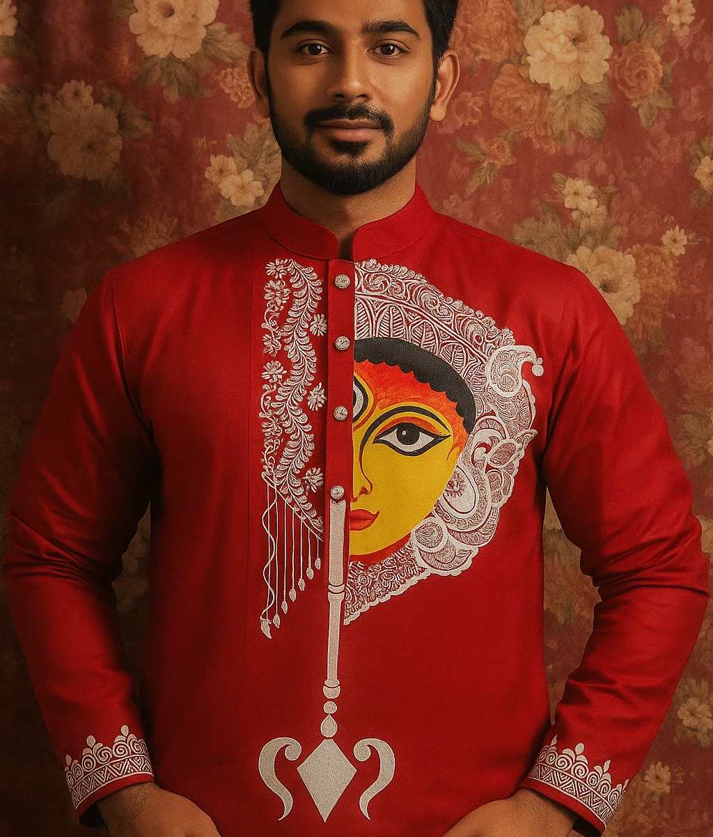 Durga Art PAINTED Kurta