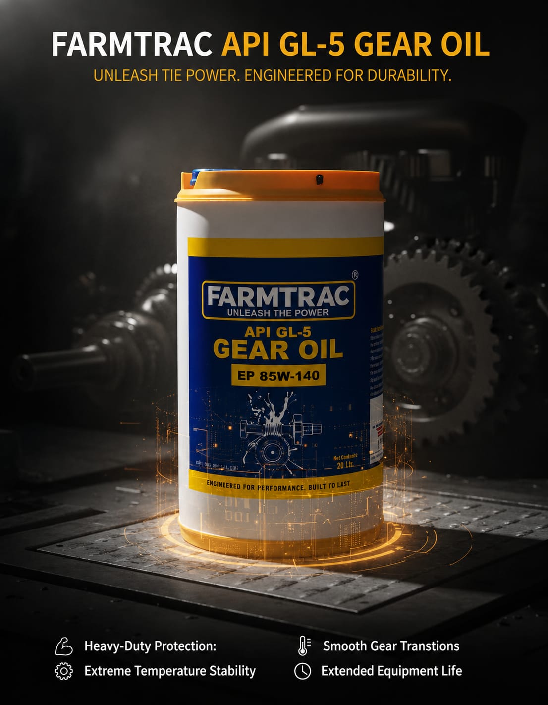 FARMTRAC GEAR OIL 85W-140 26L