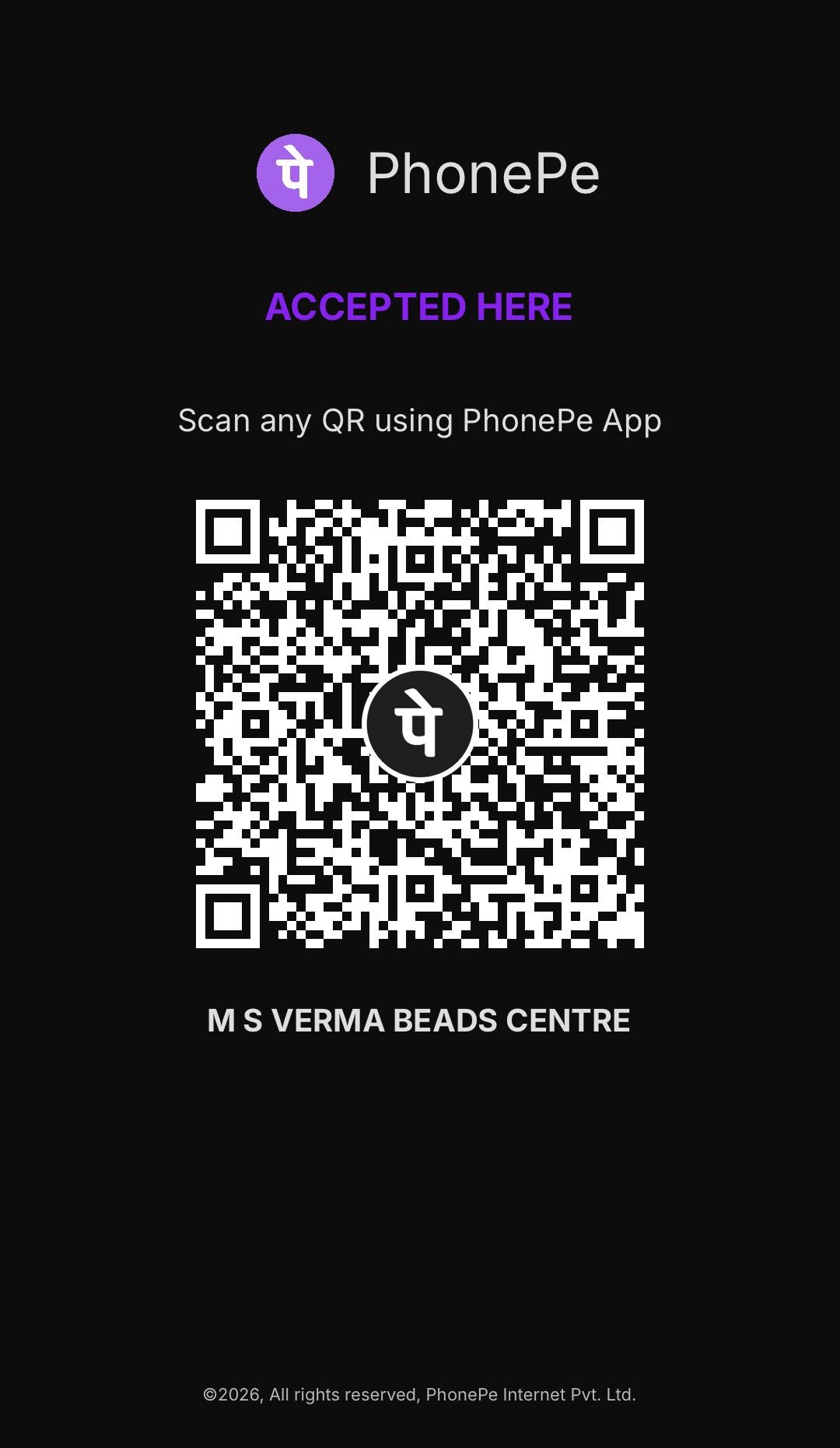 Payment QR code